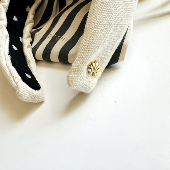 NWOT Lele Sadoughi Knotted Linen Headband - Picture 3 of 4